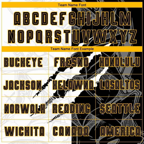 Benutzerdefinierte Graffiti Muster Schwarz-Gold Scratch Sublimation Fußball Uniform Trikot Benutzerdefinierte Graffiti Muster Schwarz-Gold Scratch Sublimation Fußball Uniform Trikot