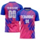 Benutzerdefiniertes drittes Sublimations-Fußballtrikot in Rosa-Weiß-Royal Benutzerdefiniertes drittes Sublimations-Fußballtrikot in Rosa-Weiß-Royal