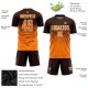 Benutzerdefiniertes Brown Bay Orange-Weiß Sublimation Fußballtrikot Benutzerdefiniertes Brown Bay Orange-Weiß Sublimation Fußballtrikot