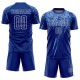 Benutzerdefiniertes Royalblau-Weiß Sublimation Fußballtrikot Benutzerdefiniertes Royalblau-Weiß Sublimation Fußballtrikot