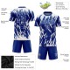 Benutzerdefiniertes Fußballtrikot in Königsweiß mit Sublimationsdruck Benutzerdefiniertes Fußballtrikot in Königsweiß mit Sublimationsdruck
