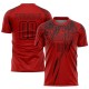 Benutzerdefiniertes rot-schwarzes Sublimations-Fußballtrikot Benutzerdefiniertes rot-schwarzes Sublimations-Fußballtrikot