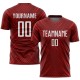 Benutzerdefiniertes rot-weißes Sublimations-Fußballtrikot Benutzerdefiniertes rot-weißes Sublimations-Fußballtrikot